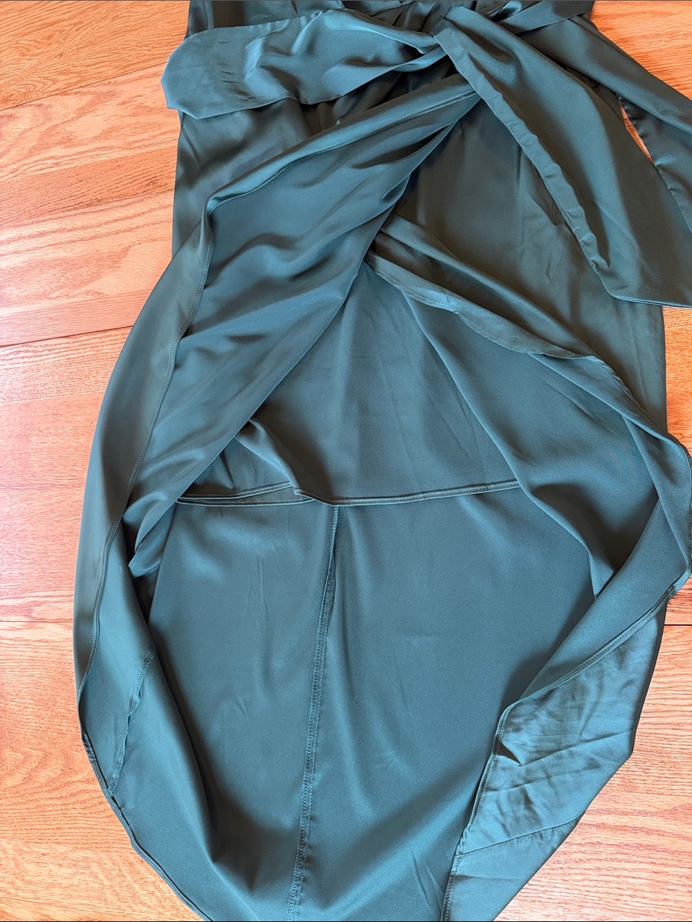 ๐ Baltic Born Celia One Shoulder Midi Dress in Dark Green Sz XL - Picture 7 of 13